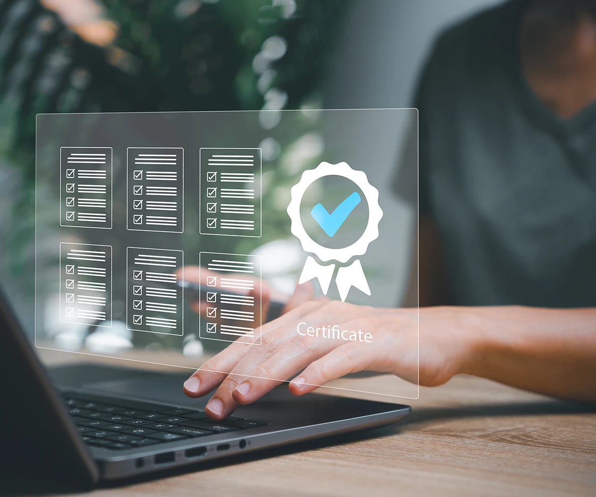 Healthcare credentialing certificate verification